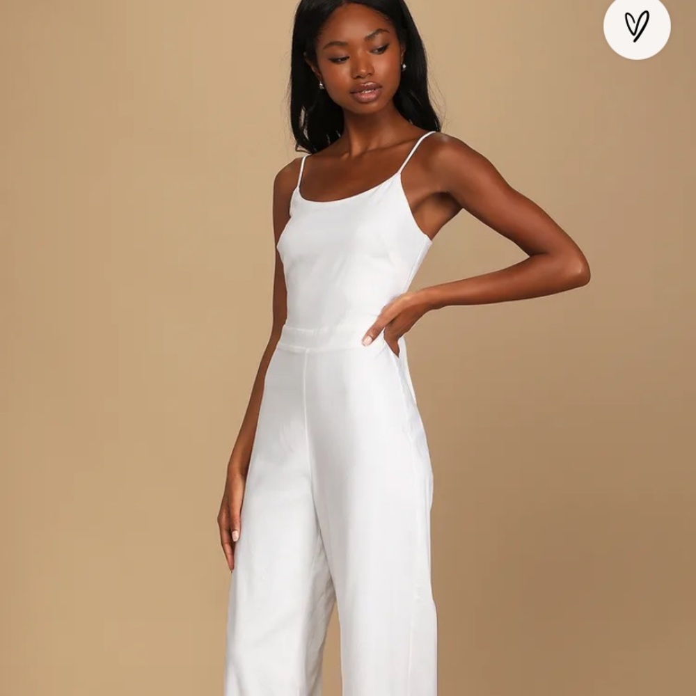 Lulu’s Tie-Back Wide Leg Jumpsuit